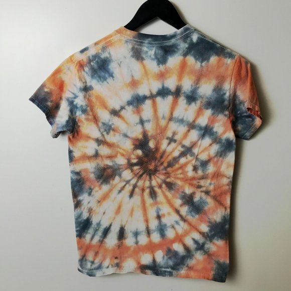 Gildan T Shirt Tie Dye Swirl Spiral Tee Short Sleeve Cotton Logo Adult Small S - Picture 3 of 10